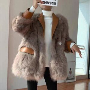 Faux fur coat